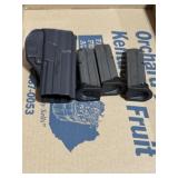 3 SIG Pro Magazines - 14rd. Mags. & SP Holster
