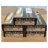 S&B 6.5x55 Swedish Ammo - 100rds. 140gr. SP
