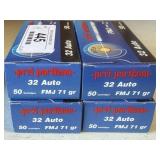 PPU 32 Acp. FMJ Ammo - 200rds.