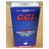 CCI Small Rifle Magnum Primers - 1,000 - No.450