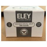 Eley 22 LR Ammo - 500rds.  CMP Boxed