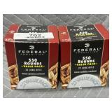 2 Federal 22 LR Bulk Packs - 1,100rds.