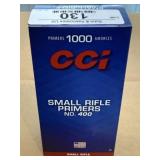 CCI Small Rifle Standard Primers - 1,000 - No.400