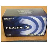 Federal Small Pistol Primers - 1,000 Primers