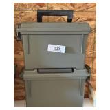 2 Plastic Ammo Cans - .30 Cal Cans - CANS ONLY