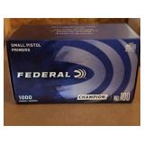 Federal Small Pistol Primers - 1,000 Primers