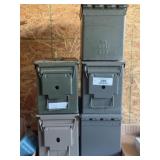 5 Ammo Cans - .50 Caliber Cans - CANS ONLY