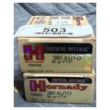 Hornady 380 Acp. Ammo - 50rds. 90gr. FTX