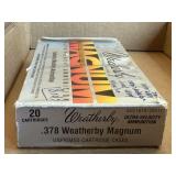 High Power Rifle Ammo - 18rds. 378 Weatherby