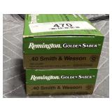 Remington 40 S&W Ammo - 50rds. 180gr. JHP