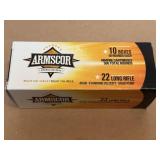 Armscor 22 LR Ammo - 500rds.