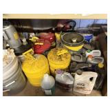 Safety Cans, Lots of Auto Fluids & More