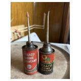 2 Miniature Texaco Hand Oilers