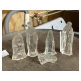 5 Piece Glass Nativity Set
