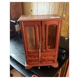 Jewelry Cabinet & Misc. Costume Jewelry
