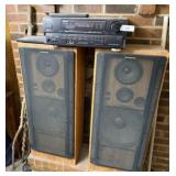 Aiwa Stereo AV Receiver & 2 Pioneer Tower Speakers