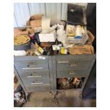Metal Cabinet of Tools & Misc.