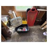 Tote Box of Misc. Office Supplies