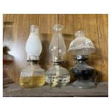 3 Kerosene Lamps