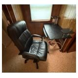 Small Desk & Adjustable Office Chair