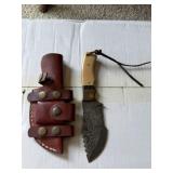 Damascus Fixed Blade Knife