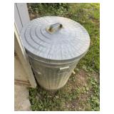 Galvanized Trash Can w/ Electric Cords