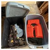 2 Totes of Life Jackets & Misc.