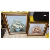 Pair of Oil on Canvas Floral Paintings