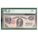 FR 36 1917 $1 US Note PCGS VF 35