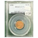 1928 Gold Indian Head $2.50