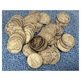50 Silver Mercury Dimes