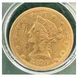 1898 S Gold Ten Dollar Coin
