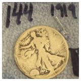 1919 D Silver Walking Liberty Half Dollar