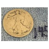 1916 Silver Walking Liberty Half Dollar