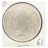 1925 Silver Peace Dollar