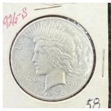 1926 S Silver Peace Dollar