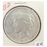 1923 D Silver Peace Dollar