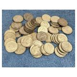 50 Silver Roosevelt Dimes