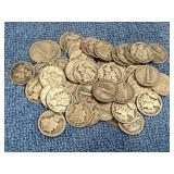 50 Silver Mercury Dimes