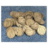 50 Silver Mercury Dimes