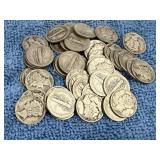 50 Silver Mercury Dimes