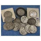 20 Silver Walking Liberty Half Dollar Coins