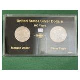 2 Silver Dollar US Coins