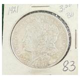 1921 Silver Morgan Dollar