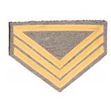 JW Q.M. Sgt. Co. Yellow - CAV Chevrons