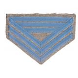 JW Q.M. Sgt. Regt. Blue - INF Chevrons