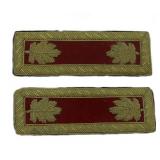 Major Artillery Union Shoulder Straps