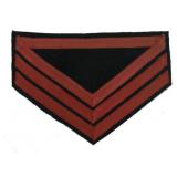 US Q.M. Sgt. Co. Red - ART Chevrons