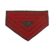 CS Q.M. Sgt. Regt. Red - ART Chevrons