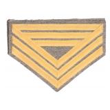 JW Q.M. Sgt. Regt. Yellow - CAV Chevrons